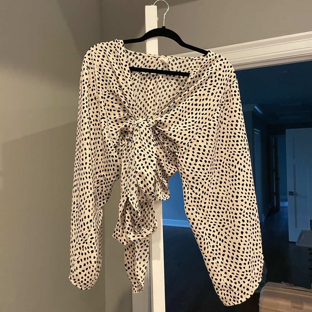Spotted tie shirt - Picture 3 of 5